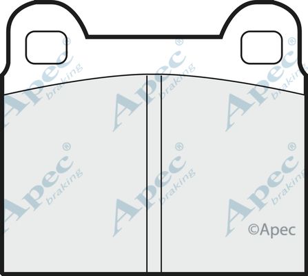 APEC BRAKING Комплект тормозных колодок, дисковый тормоз PAD119